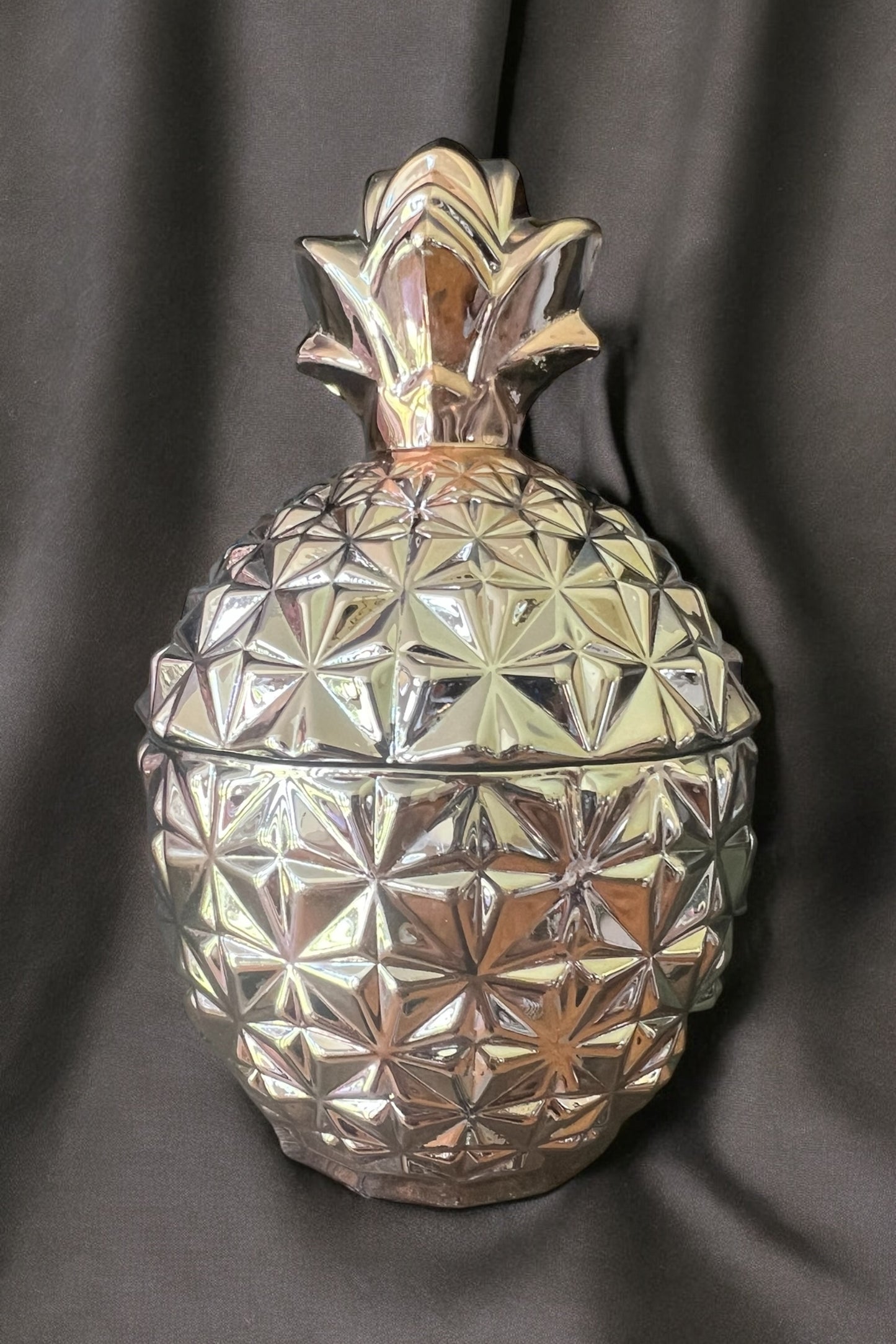 Unique Luxury Home Decor Gold Pineapple Candle Premium Quality Marigold and Melon Kitchen Entryway Decor Gift for Her
