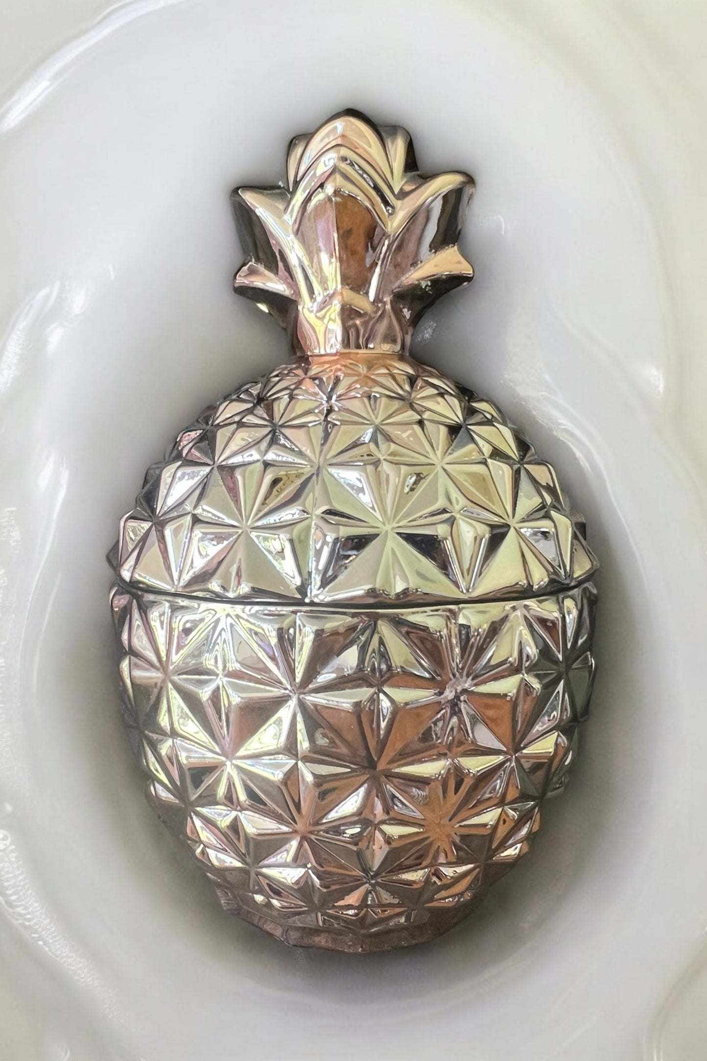 Unique Luxury Home Decor Gold Pineapple Candle Premium Quality Marigold and Melon Kitchen Entryway Decor Gift for Her