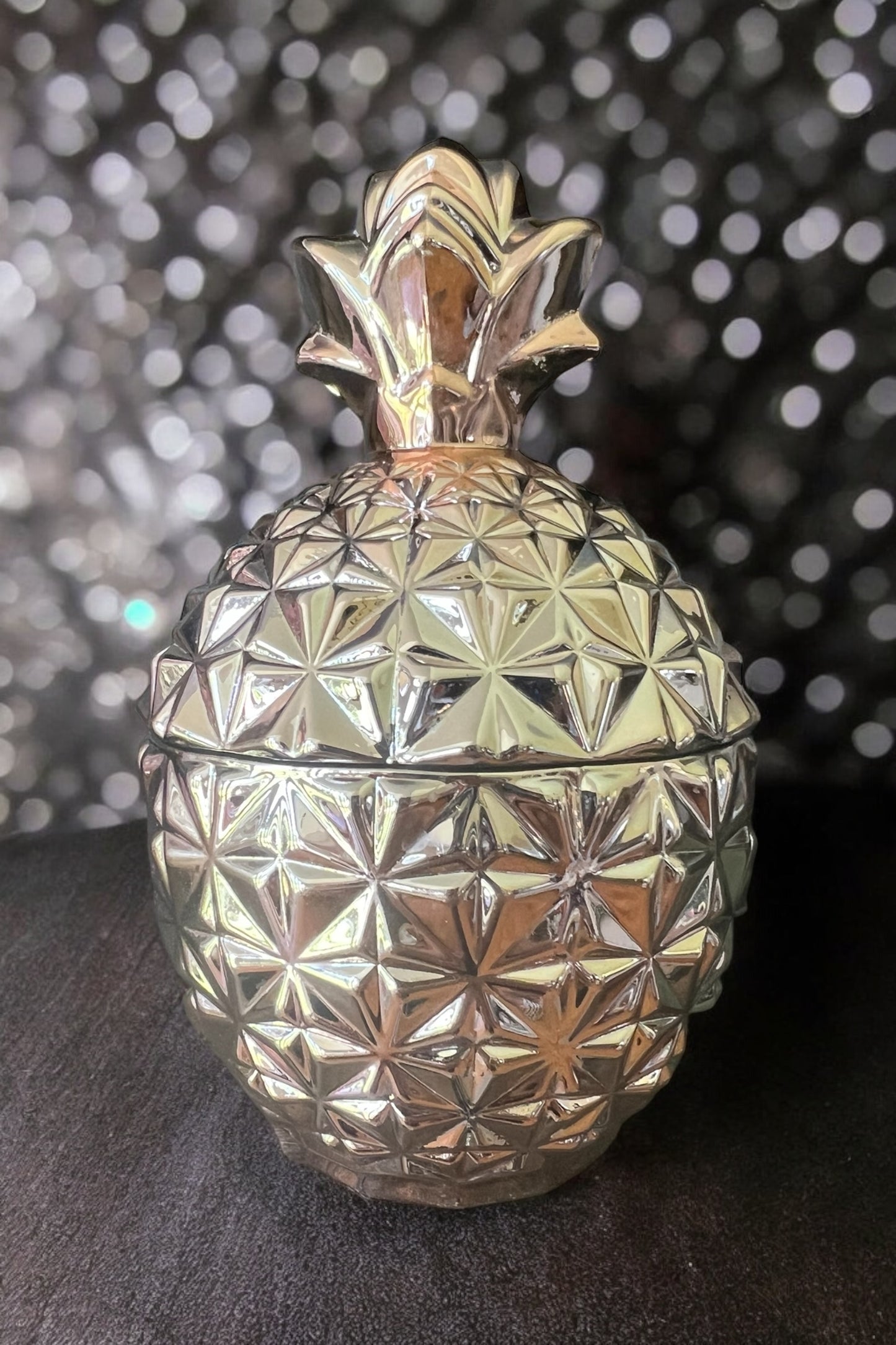 Unique Luxury Home Decor Gold Pineapple Candle Premium Quality Marigold and Melon Kitchen Entryway Decor Gift for Her