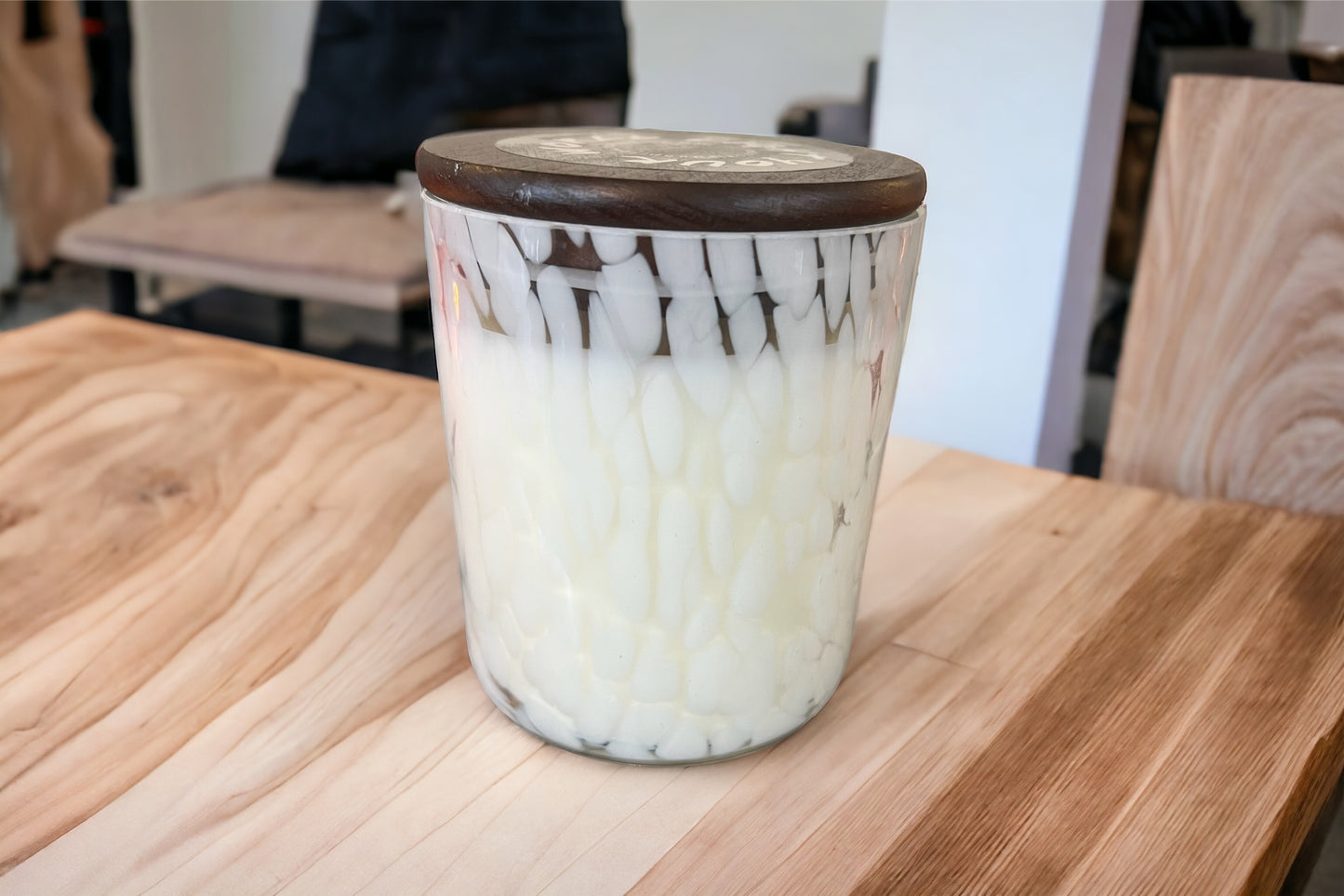 Citrus Sparkle Handblown Glass Candle, Wedding Gift or Wedding Favor, Mother's Day Gift, Unique Candle Decor, Unique Candle Scent