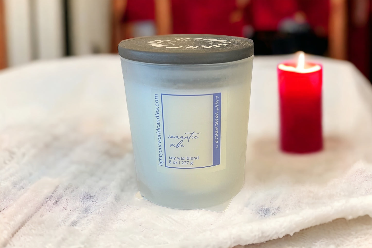Romantic Vibe Candle, Unique Candle Scent, Candle Lovers, Vanilla Santal Scent, Unique Candle Gift Valentine's Day Candle Gift
