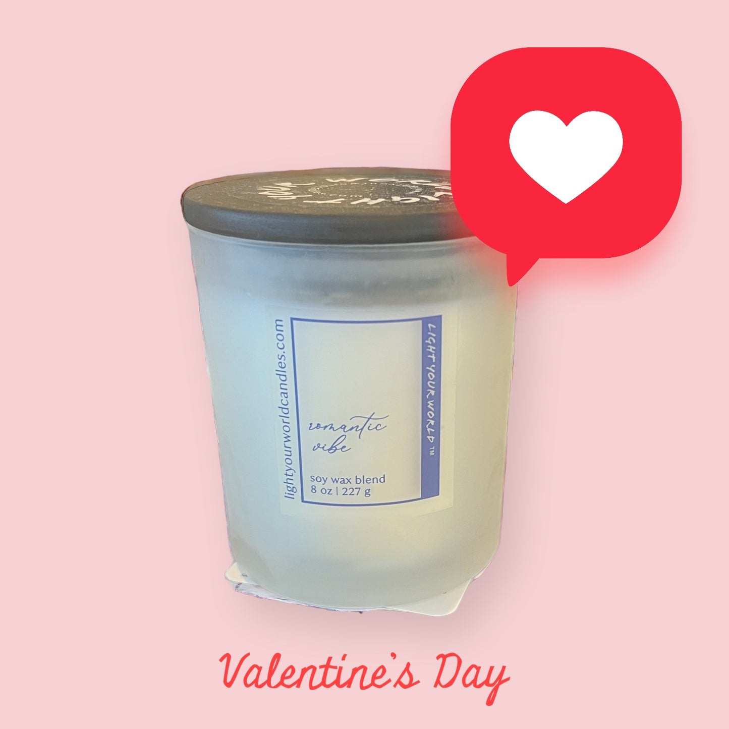 Romantic Vibe Candle, Unique Candle Scent, Candle Lovers, Vanilla Santal Scent, Unique Candle Gift Valentine's Day Candle Gift