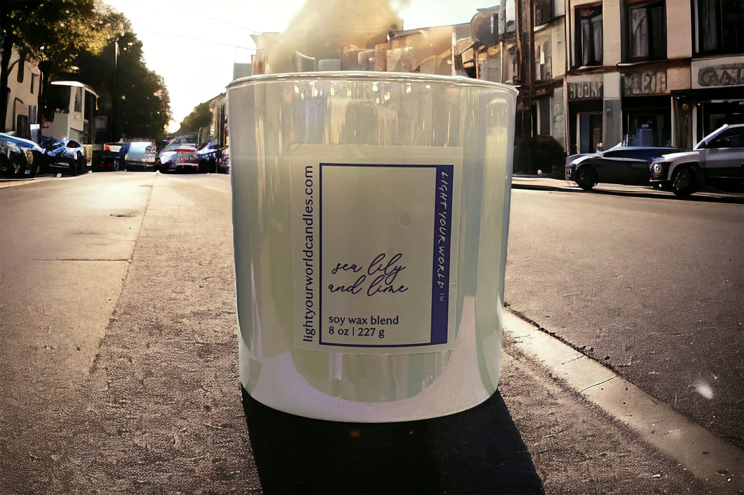 Summer Handcrafted Luxury Sea Lily and Lime Candle Unique Candle Scent Candle Lover's Delight Unique Candle Gfit
