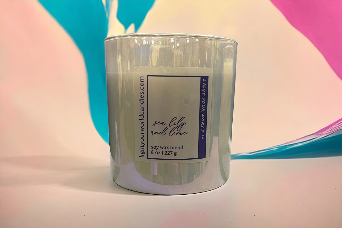 Summer Handcrafted Luxury Sea Lily and Lime Candle Unique Candle Scent Candle Lover's Delight Unique Candle Gfit