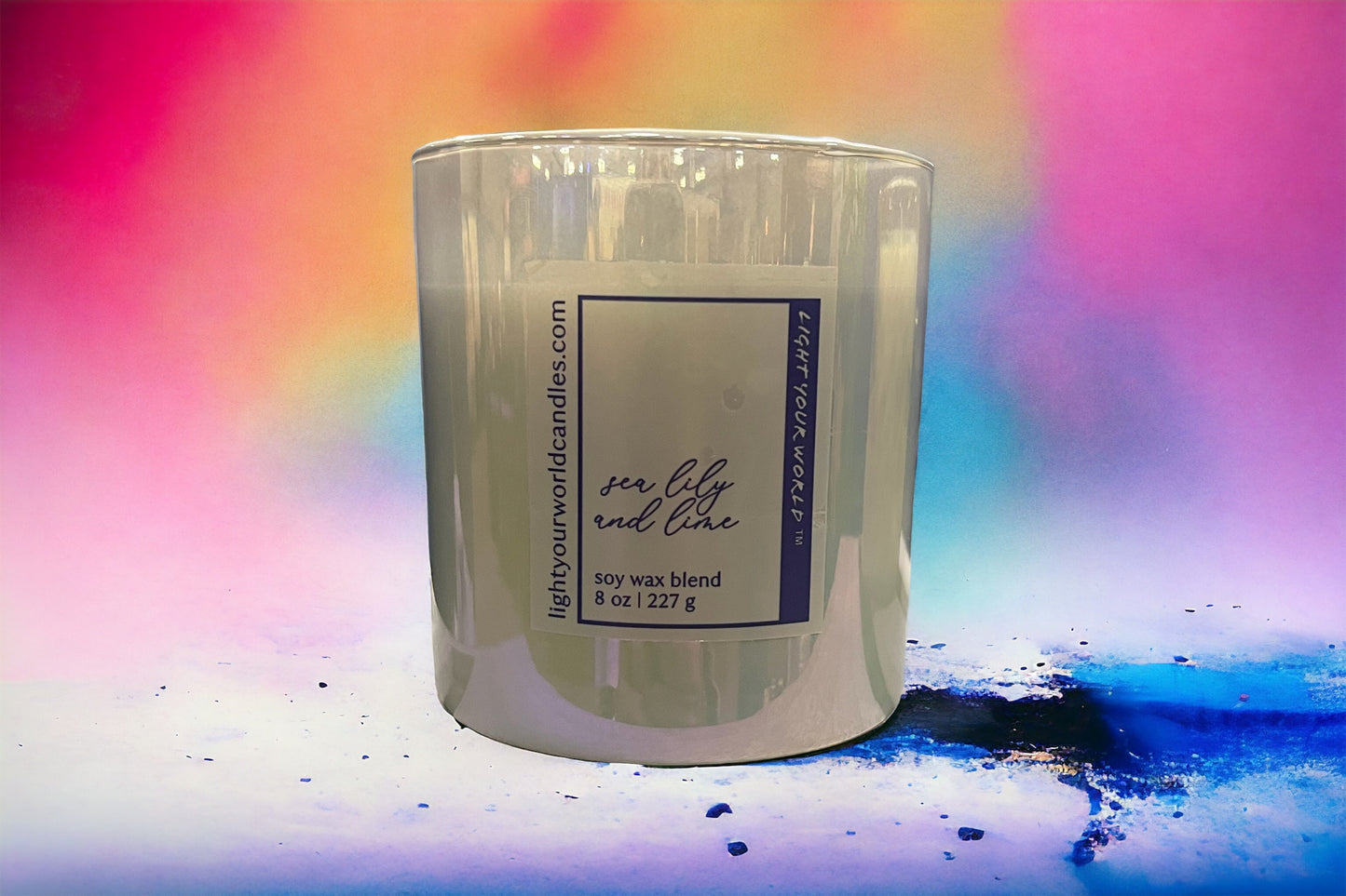 Summer Handcrafted Luxury Sea Lily and Lime Candle Unique Candle Scent Candle Lover's Delight Unique Candle Gfit