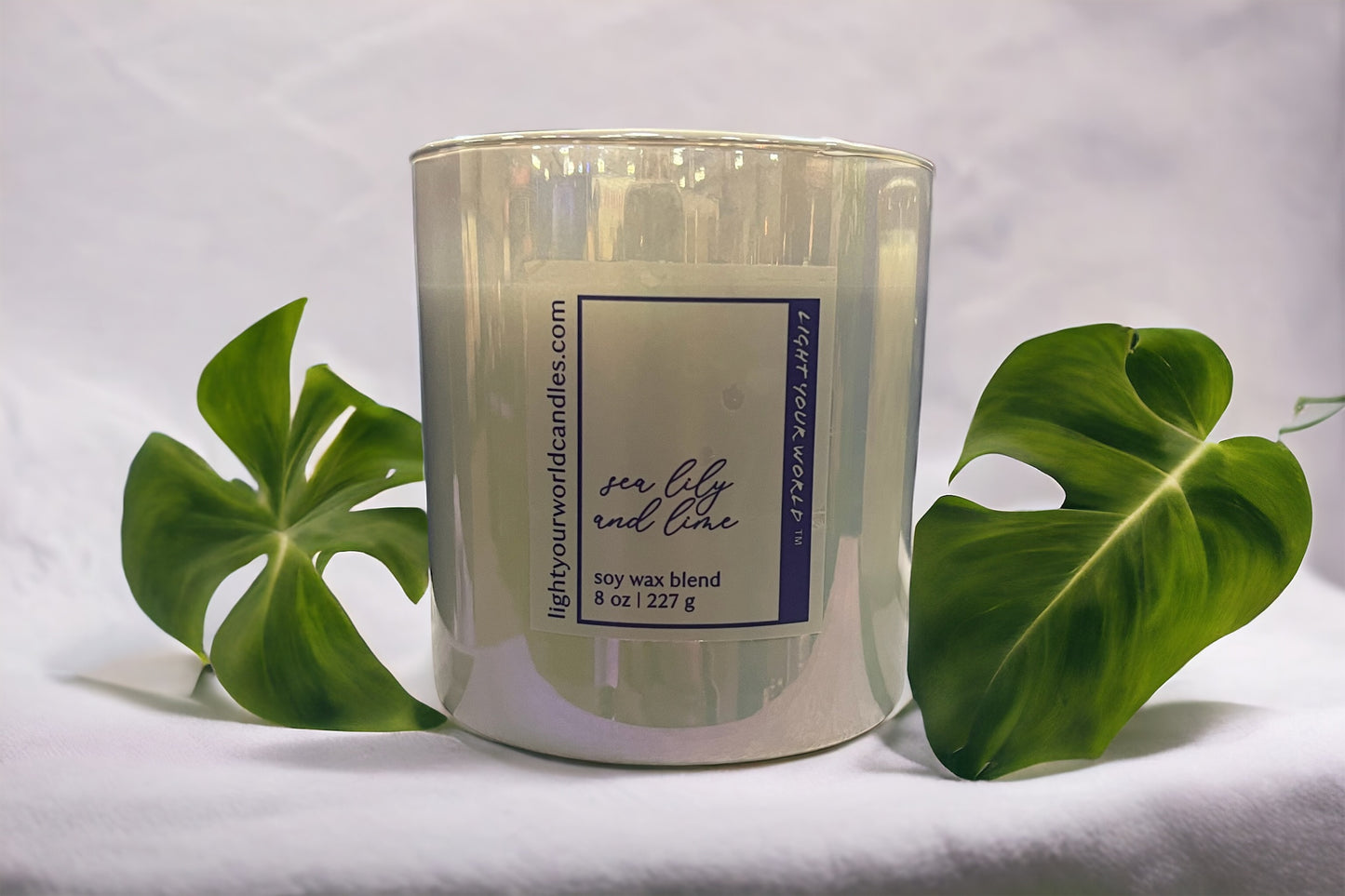 Summer Handcrafted Luxury Sea Lily and Lime Candle Unique Candle Scent Candle Lover's Delight Unique Candle Gfit