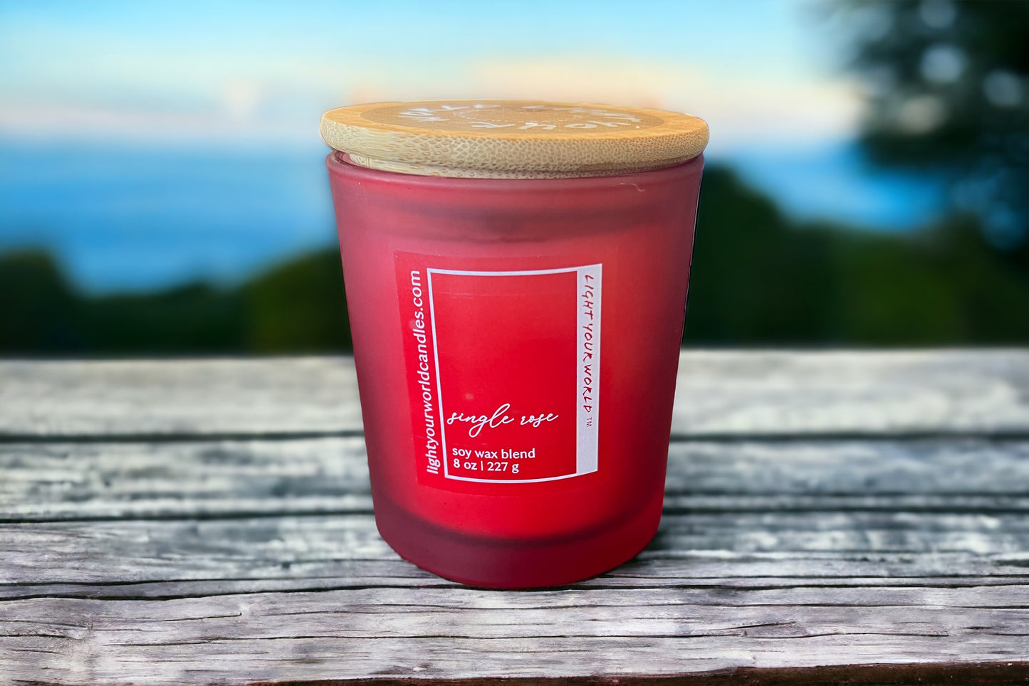 Single Rose Luxury Handcrafted Candle, Unique Rose Scent, Rose Candle Lovers, Rose Scent Candle Gift