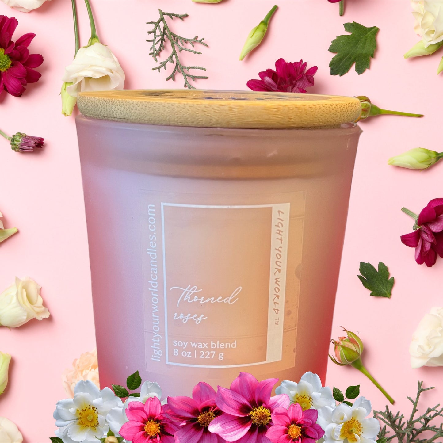 Thorned Roses Unique Candle Scent, Unique Candle Gift, Valentine's Day Candle or Mother's Day Candle, Celebration Candle