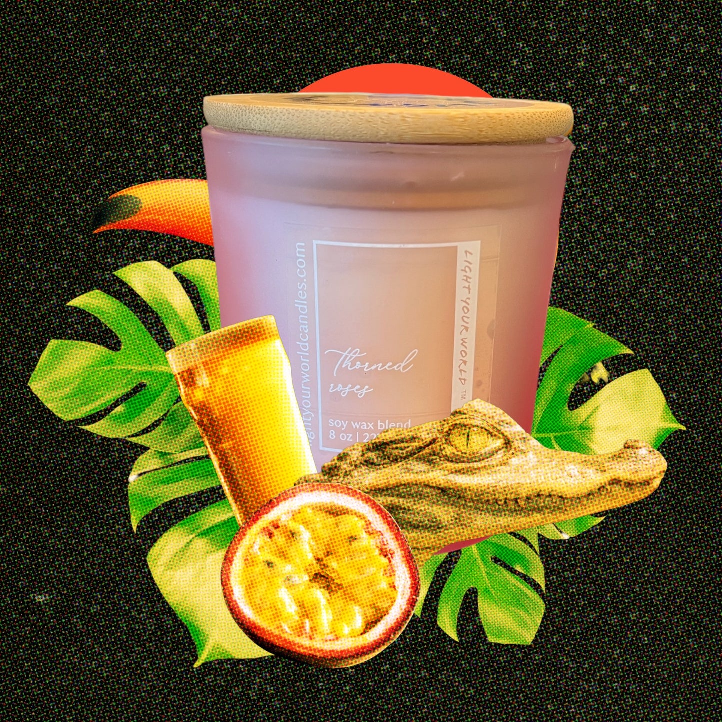 Thorned Roses Unique Candle Scent, Unique Candle Gift, Valentine's Day Candle or Mother's Day Candle, Celebration Candle