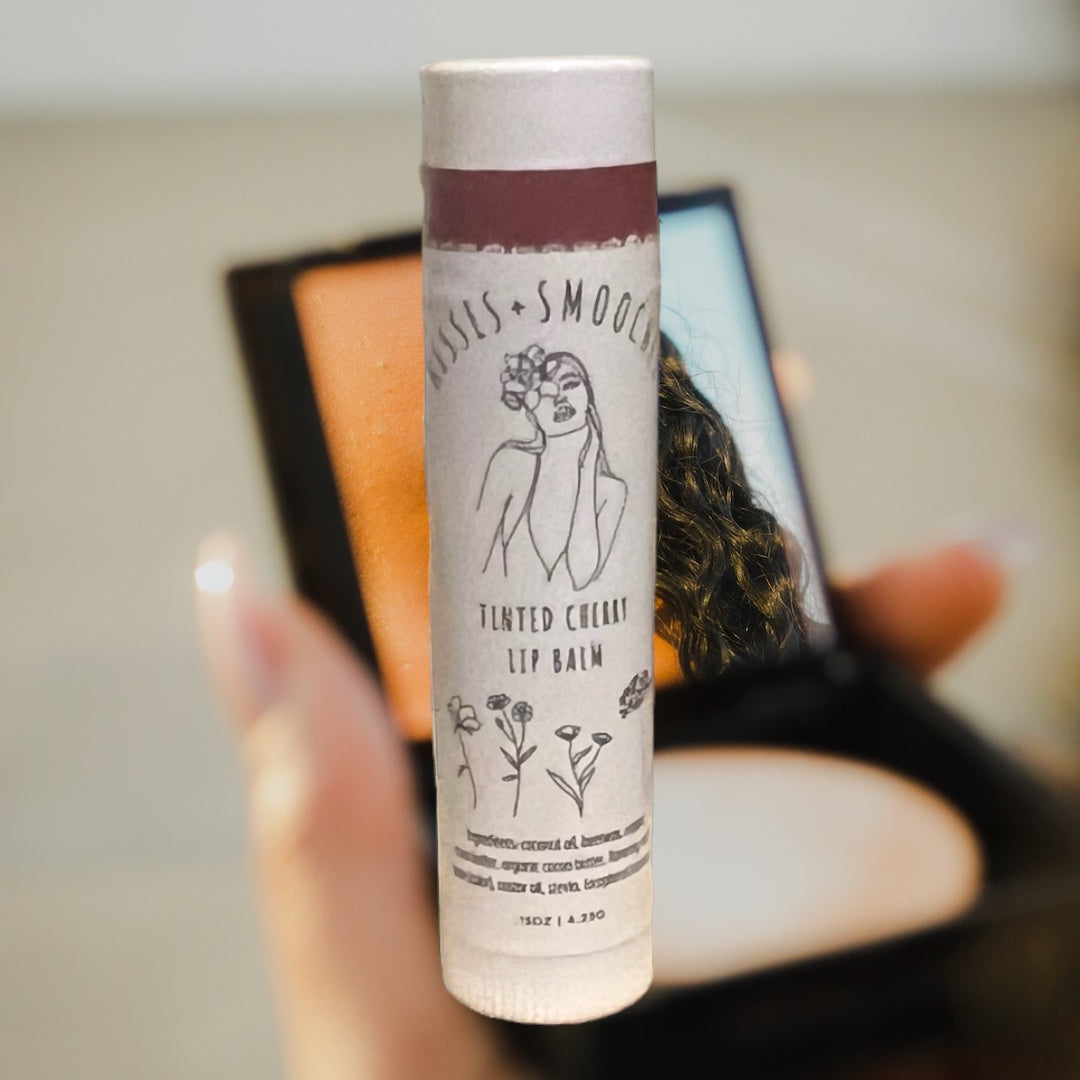 Tinted Cherry Lip Balm, Hydrating Lip Balm, Beeswax Lip Balm, Chaptstick, Lip Balm Lovers