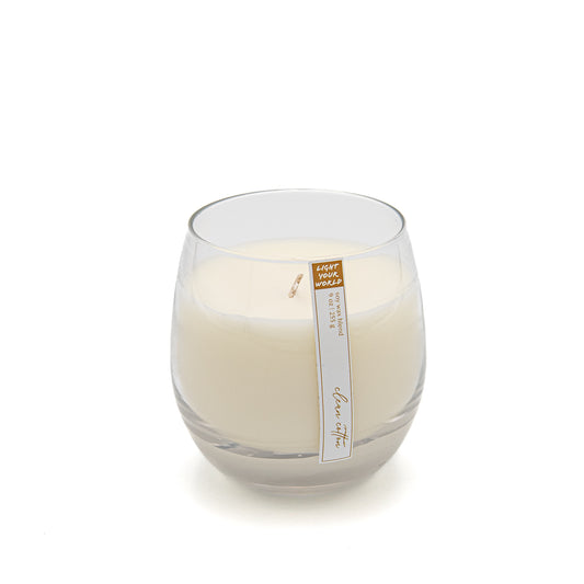 Hand-Blown Stemless Wine Glass Clean Cotton