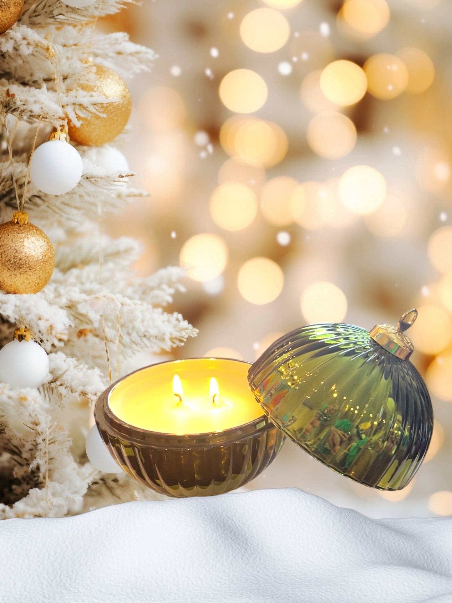 Lux Noel Green Christmas Tree Candle