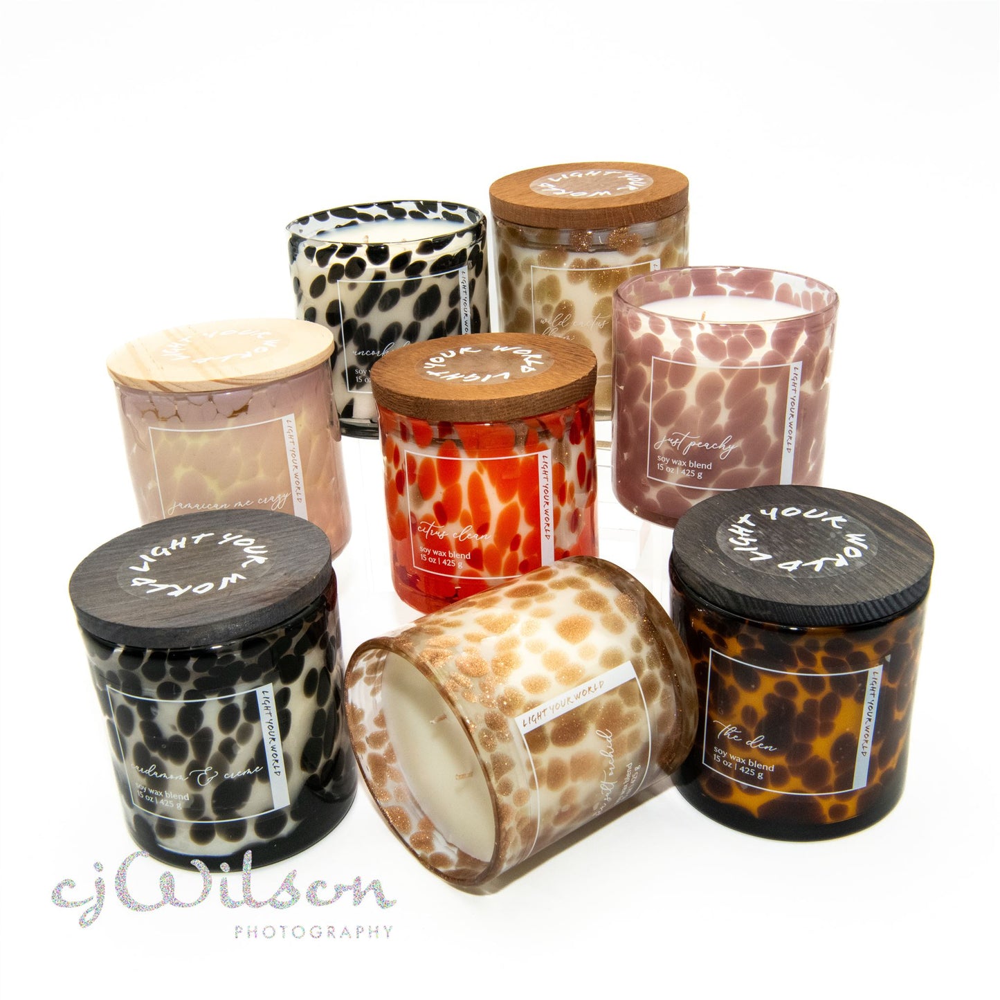 Safari Hand Blown Glass  - The Den Candle