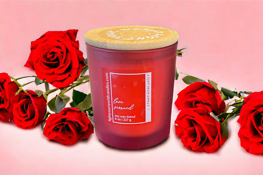 Luxury Valentine's Day Candle, Lover's Candle, Unique Candle Gift, Unique Valentine's Day Scent, Long Last Scent, Handmade Gift